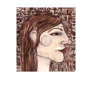 home, drawing of artist