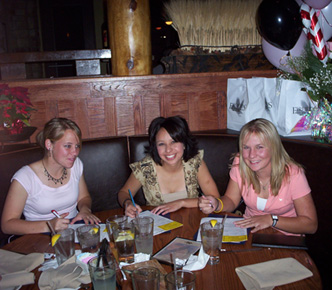 2005 PC Women's Soccer Signees -- Brooke Wilks (left), Jenni Quezada (center), Ashley Becko (right)