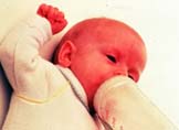 baby with bottle