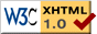 W3C Button to test XHTML validation